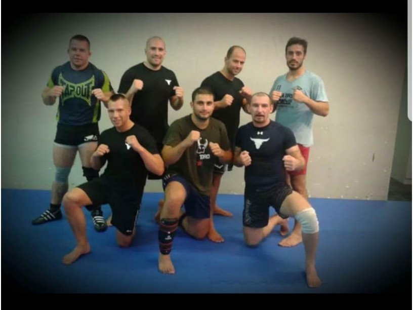 Gruppenfoto nach dem Boxtraining