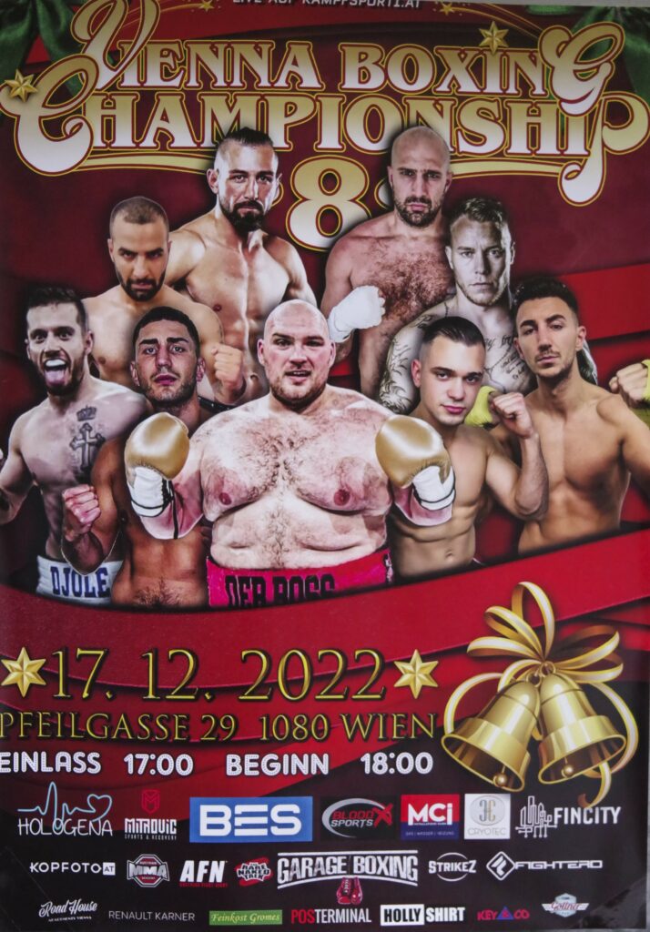 Poster mit Boxkämpfern von der VBC 8 in Wien