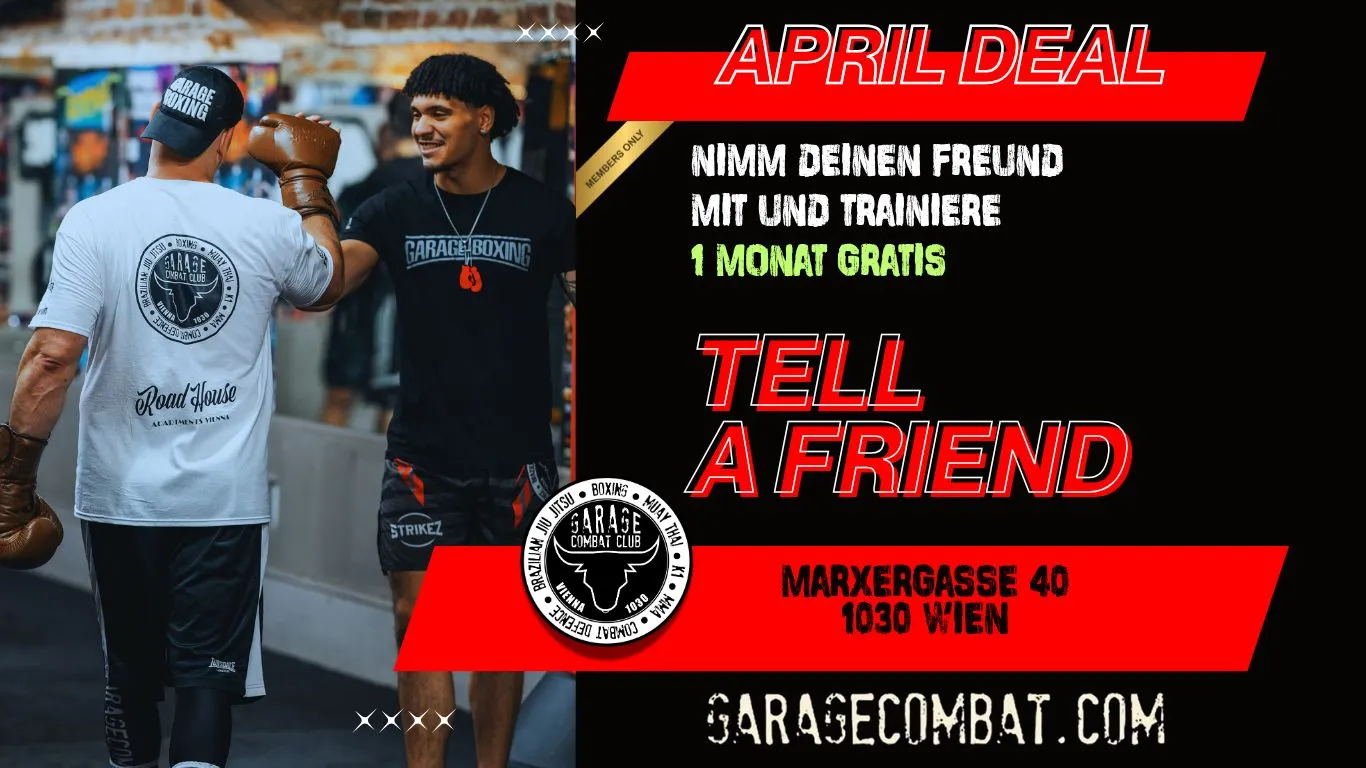 Garage Combat Club Tell a friend April Deal 2026